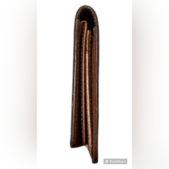 LOUIS VUITTON VINTAGE AUTHENTIC SIGNATURE MONOGRAM LEATHER WALLET EUC /UNISEX - Picture 7 of 8